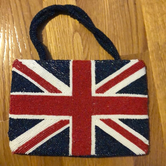 Valerie Stevens small beaded Union Jack purse. - Picture 2 of 5
